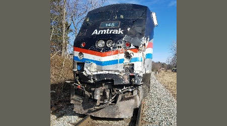 NTSB: Truck was on tracks, gates were down before Amtrak crash