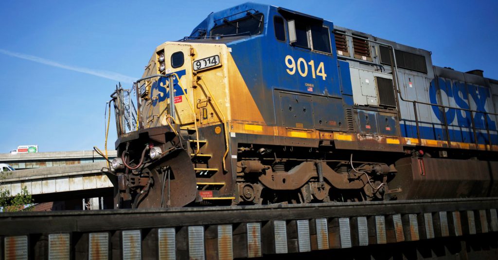 Railroad operator CSX’s quarterly profit tops Wall Street target 