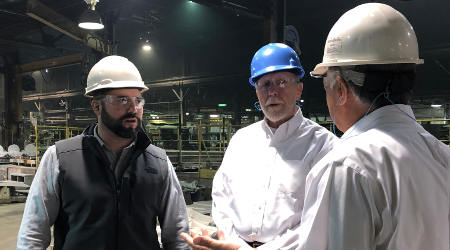 U.S. Rep. Loebsack visits Sivyer Steel for post-bankruptcy update