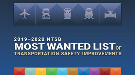 NTSB updates list of most wanted safety improvements